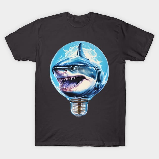 shark in a light bulb T-Shirt by GAGO5